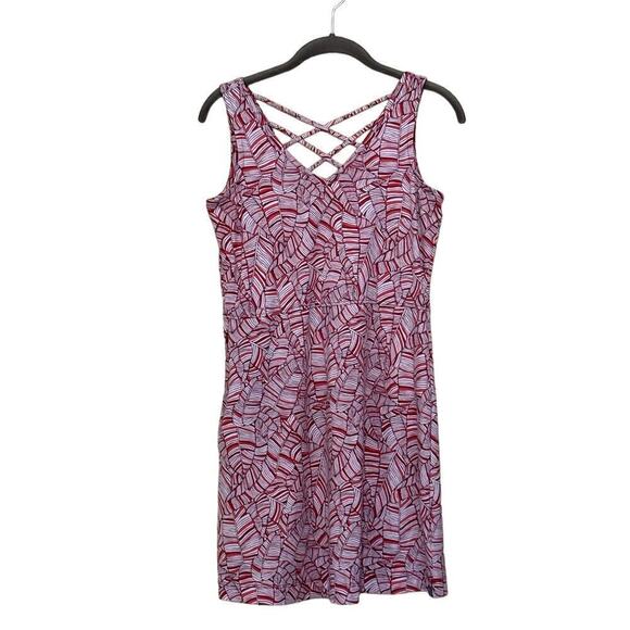 Title nine Dresses & Skirts - Leaf Print Strappy Back V-Neck Adventure Travel Resort Weekend Lightweight